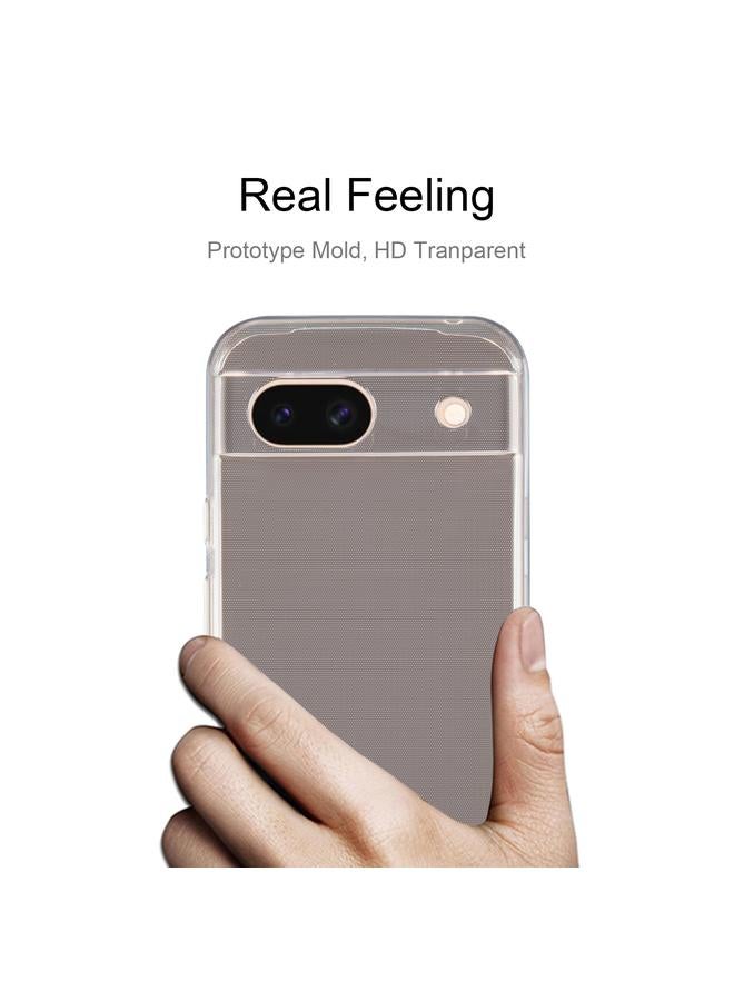 زبون جراب لهاتف Google Pixel 8a جراب هاتف TPU شفاف فائق النحافة - Image 3