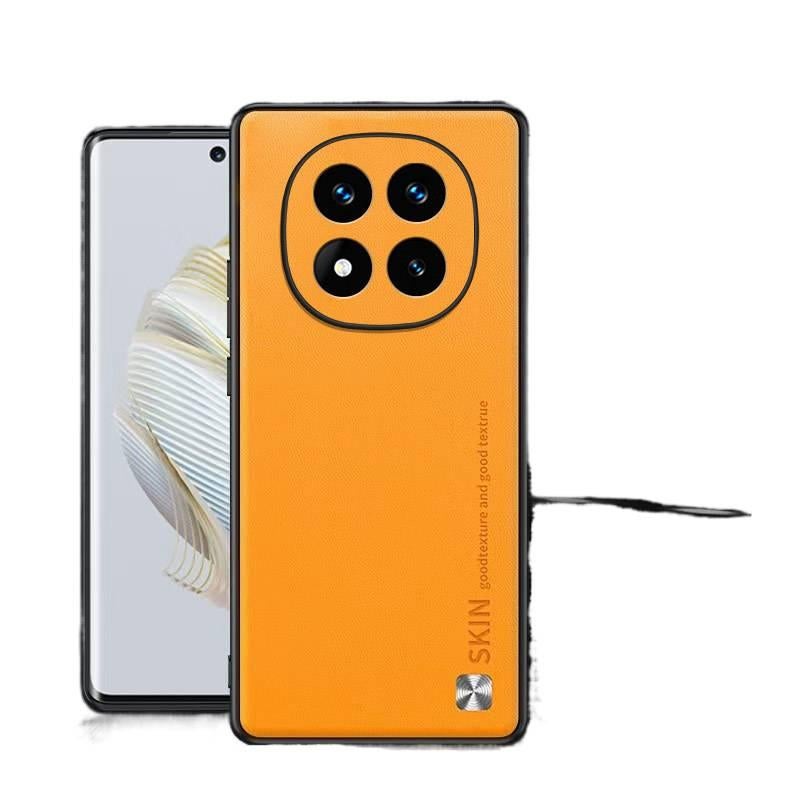 MS Leather Texture Protective Case for Redmi Note 14 Pro with Shockproof and Drop Protection plus Shockproof plus Anti-Fingerprint plus Full Coverage in Brown - Image 1