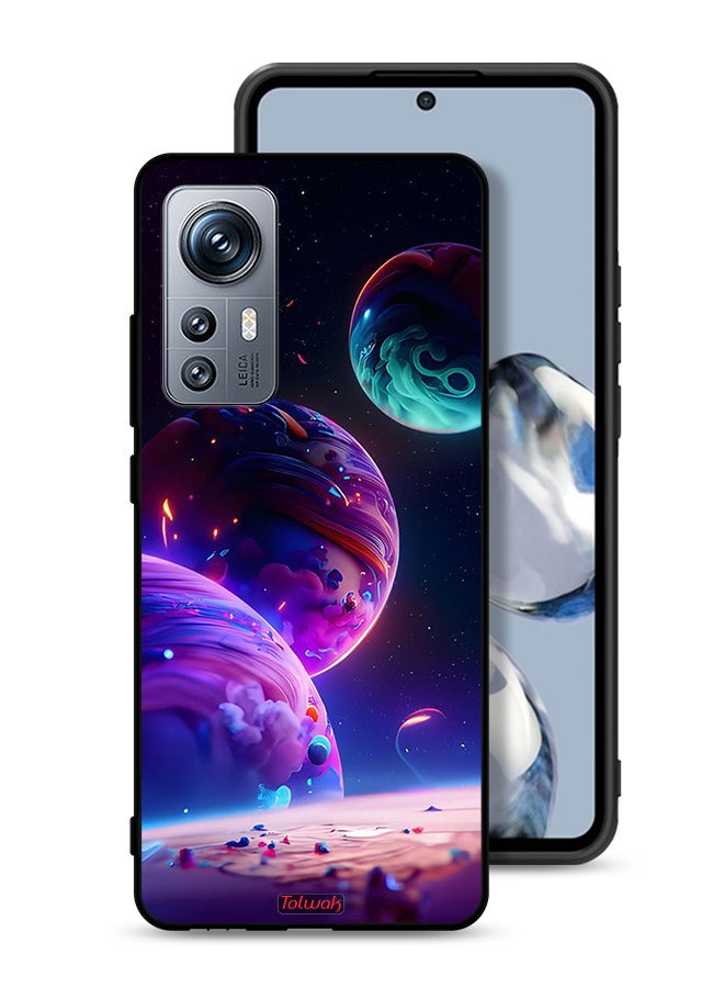 Tolwak Xiaomi 12S Protective Case Cover Planet Pattern - Image 1