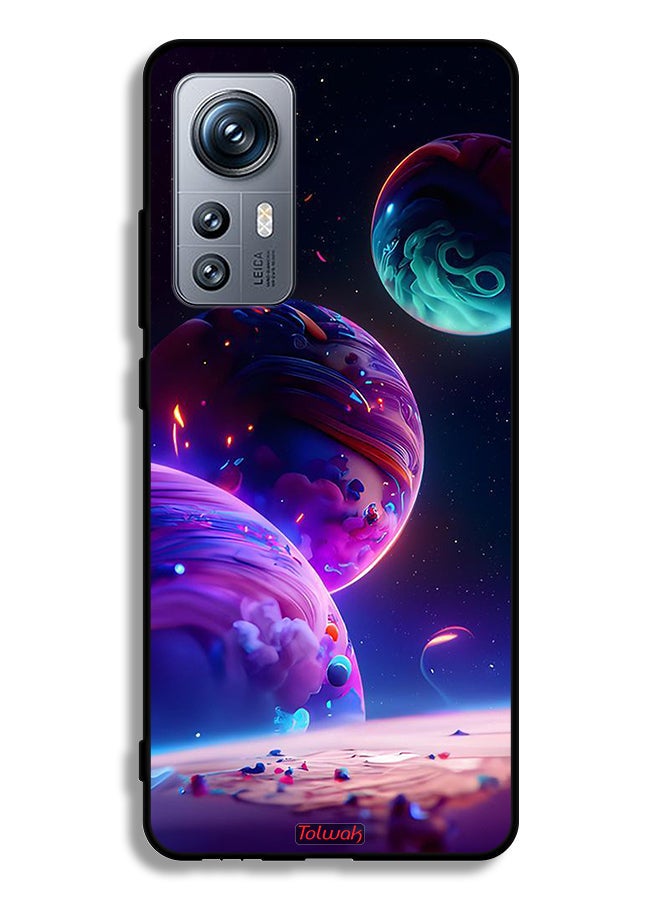 Tolwak Xiaomi 12S Protective Case Cover Planet Pattern - Image 2
