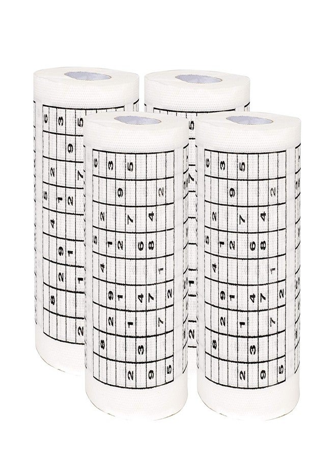 SummitLink Roll of Sudoku Toilet Paper Tissue Napkin Prank Fun Birthday Party Novelty Gift Idea (4 pk) - Image 4