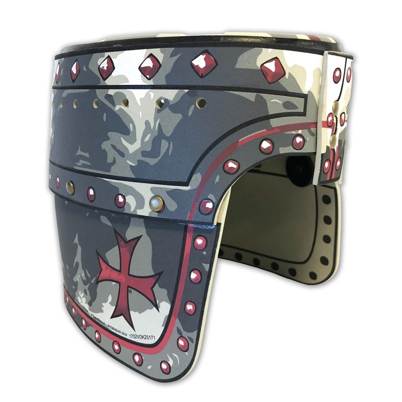 Liontouch Maltese Crusader Knight Helmet Age 38 Years One Size Fits All Medieval Pretend Play Foam Toy In Red Cross Style Safe Durable Armor Accessory For Dress Up Costumes For Boys - Image 2