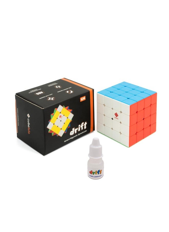 Cubelelo Drift 4M 4x4 Magnetic Speed Cube + Cube Lube Combo | 4x4 Revenge Magnetic Cube | 4x4 Puzzle Cube with Professional Lubrication | Perfect for Kids, Adults, Speedcubers & Puzzle Enthusiasts