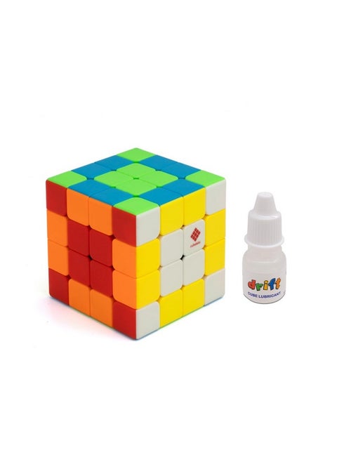 Cubelelo Drift 4M 4x4 Magnetic Speed Cube + Cube Lube Combo | 4x4 Revenge Magnetic Cube | 4x4 Puzzle Cube with Professional Lubrication | Perfect for Kids, Adults, Speedcubers & Puzzle Enthusiasts