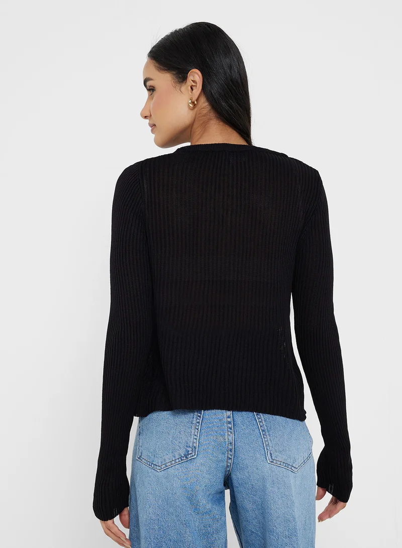 Ginger Basics Essential Kniited Button Down Cardigan