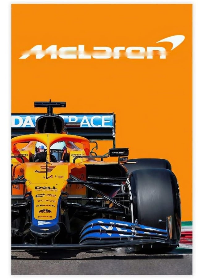Home Trove - ERWYN Mclaren Poster Formula One Poster F1 Walls Canvas Car Posters Wall Art Canvas For Boys Room Vintage Unframe-style 16x24inch(40x60cm) - Image 1