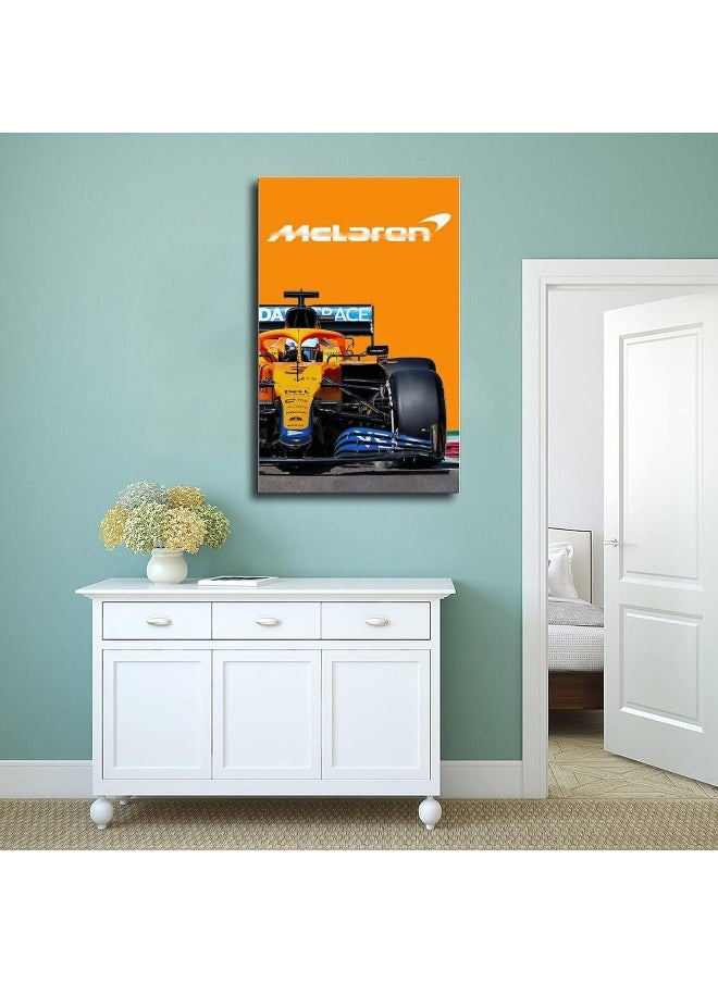 Home Trove - ERWYN Mclaren Poster Formula One Poster F1 Walls Canvas Car Posters Wall Art Canvas For Boys Room Vintage Unframe-style 16x24inch(40x60cm) - Image 1