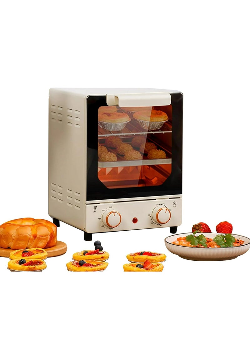 SILVER CREST Toaster Oven 3-Tier Vertical Oven Air Fryer Combo Smart Convection Oven Countertop 15L with Bake, Grill, Broil, Roast, Dehydrate  - Image 1