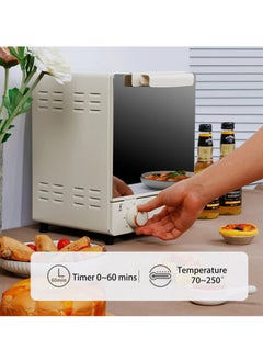 SILVER CREST Toaster Oven 3-Tier Vertical Oven Air Fryer Combo Smart Convection Oven Countertop 15L with Bake, Grill, Broil, Roast, Dehydrate  - Image 2
