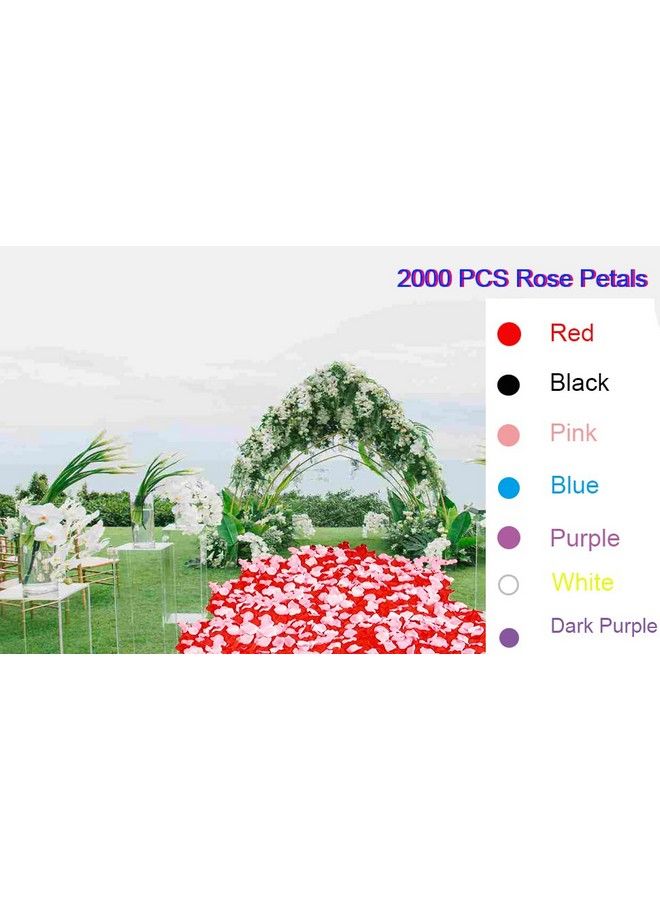 VOVCIG 2000 Pcs Artificial Silk Rose Petals Artificial Flowers For Decoration Wedding Partyvalentine Day Eventromantic Night (Violet) - Image 5