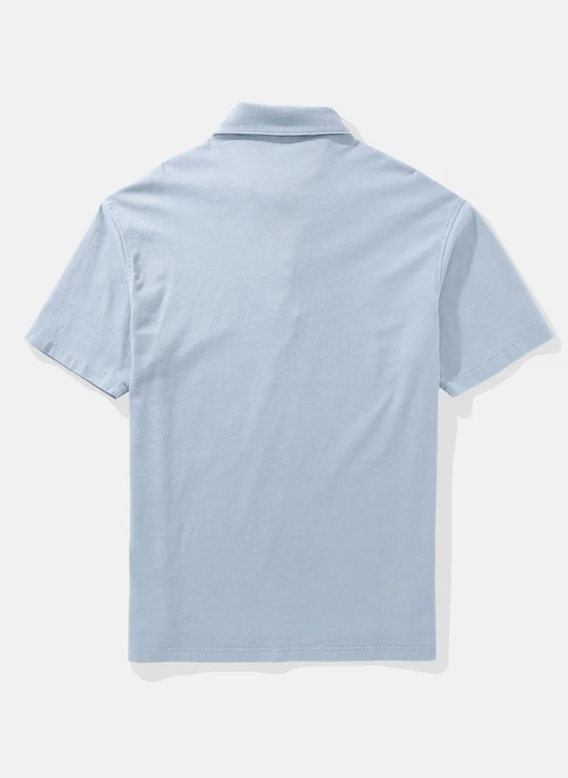 امريكان ايجل AE Oversized Zip-Up Polo Shirt