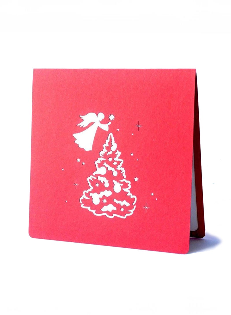 Wow Cards Merry Christmas Greeting Card with large 3D Christmas Tree - Image 2
