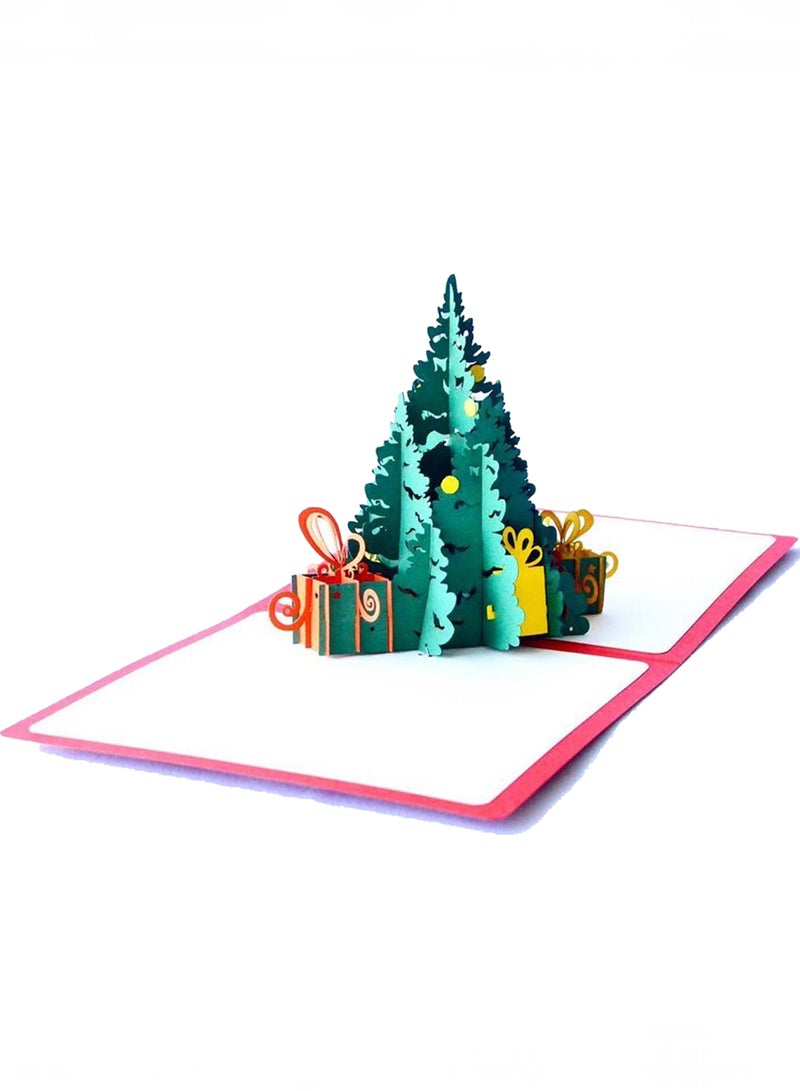 Wow Cards Merry Christmas Greeting Card with large 3D Christmas Tree - Image 1