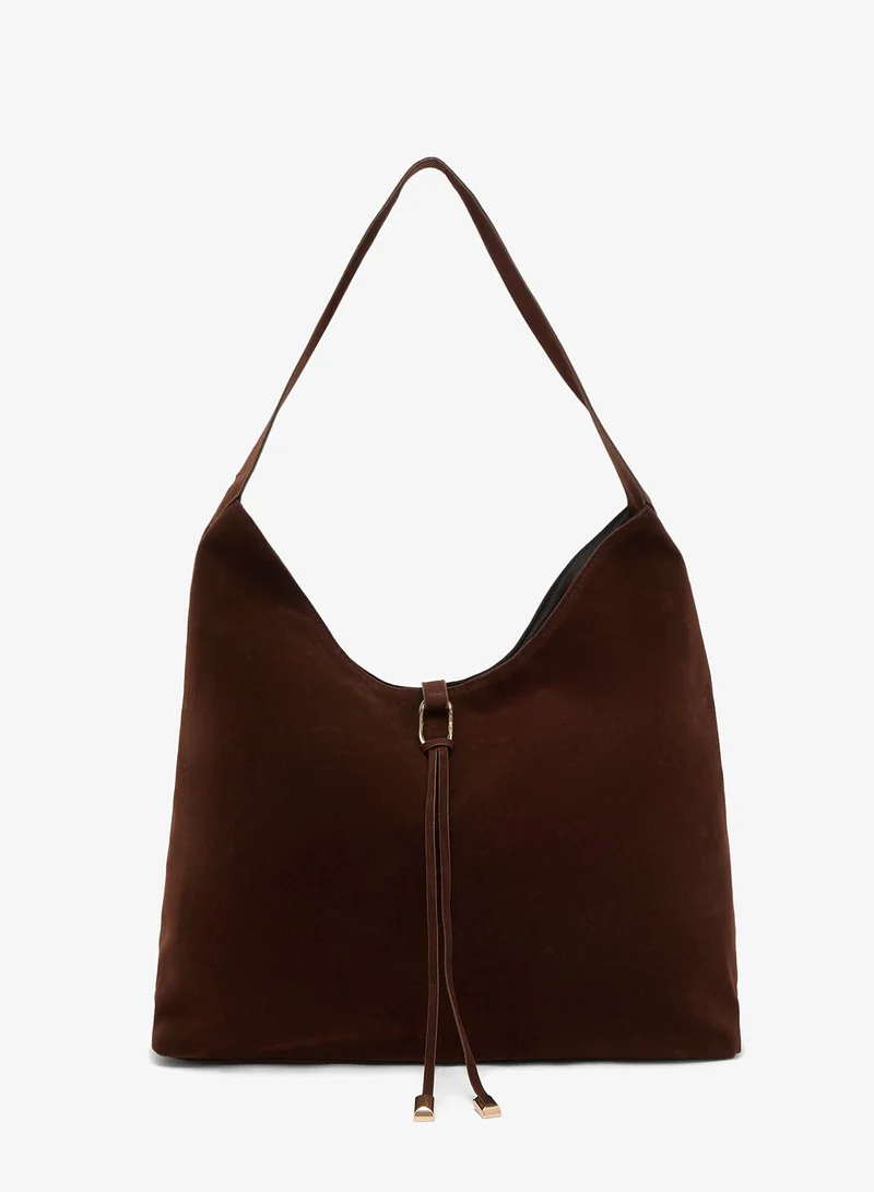 Glamorous BROWN SUEDE Casual Faux Leather Tote Bag for Women | Best Price UAE