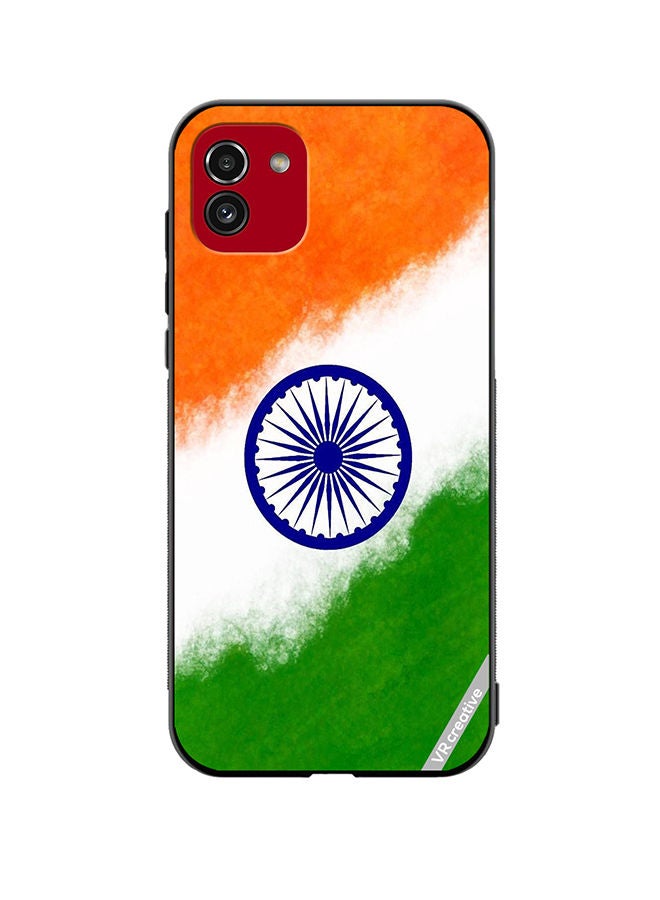 VR CREATIVE Protective Case Cover For Samsung Galaxy A03 National Flag Design Multicolour - Image 1
