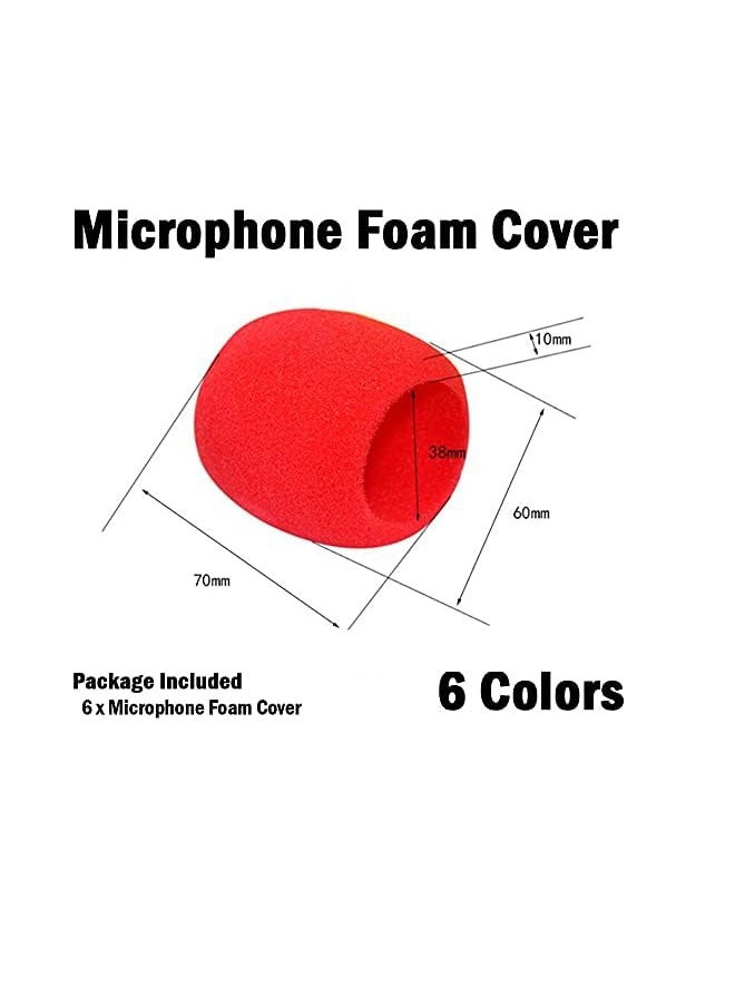 rocooart 6 Pack Microphone Cases, Handheld Thick Foam Microphone Cases Suitable for Most Types of Microphones, Simple Case, Suitable for Xiaomi Redmi, ABS  - Image 5