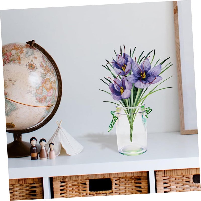 Operitacx 12pcs Mason Jar Floral Grids Metal Pen Holder Cover Mesh Mason Jar Accessories - Image 4