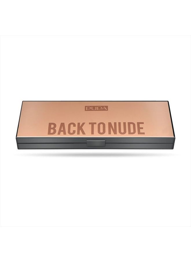 Milano Make Up Stories Eyeshadow Palette 001 Back To Nude - 7-Shade Shadow Collection with Matte, Satin, and Metallic Color Options - High Pigment Formula - Soft, Blendable Texture - 0.469 oz