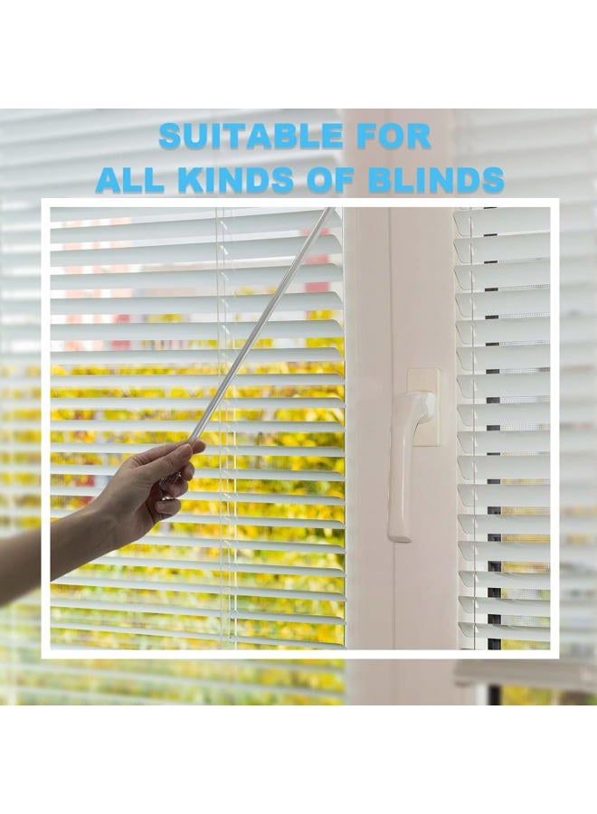 SNOMEL 2 Pieces 14 Inches Blind Wand, Window Blind Tilt Rod, Vertical Wand Control Handle Stick, Clear Blind Tilt Wand Replacement with Hook and Grip, Blinds Opener Accessory - Image 5