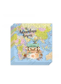 Arabest Travel Adventure Retirement Party Supplies Paper Towel 20p-Travel Adventure 