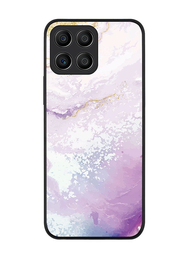 Stylizedd Rugged Black edge case for Honor X6 Slim fit Soft Case Flexible Rubber Edges Anti Drop TPU Gel Thin Cover - Marble Print Marine - Image 1