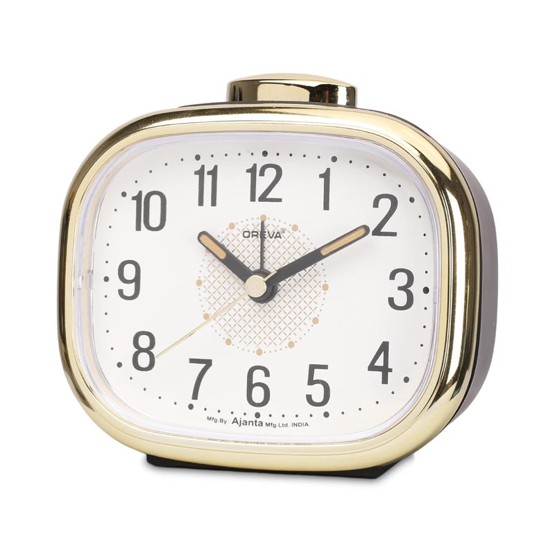 OREVA Bip Alarm Table Clock Golden Black Color 107 cm x 37 cm x 63 cm AA3017 - Image 1