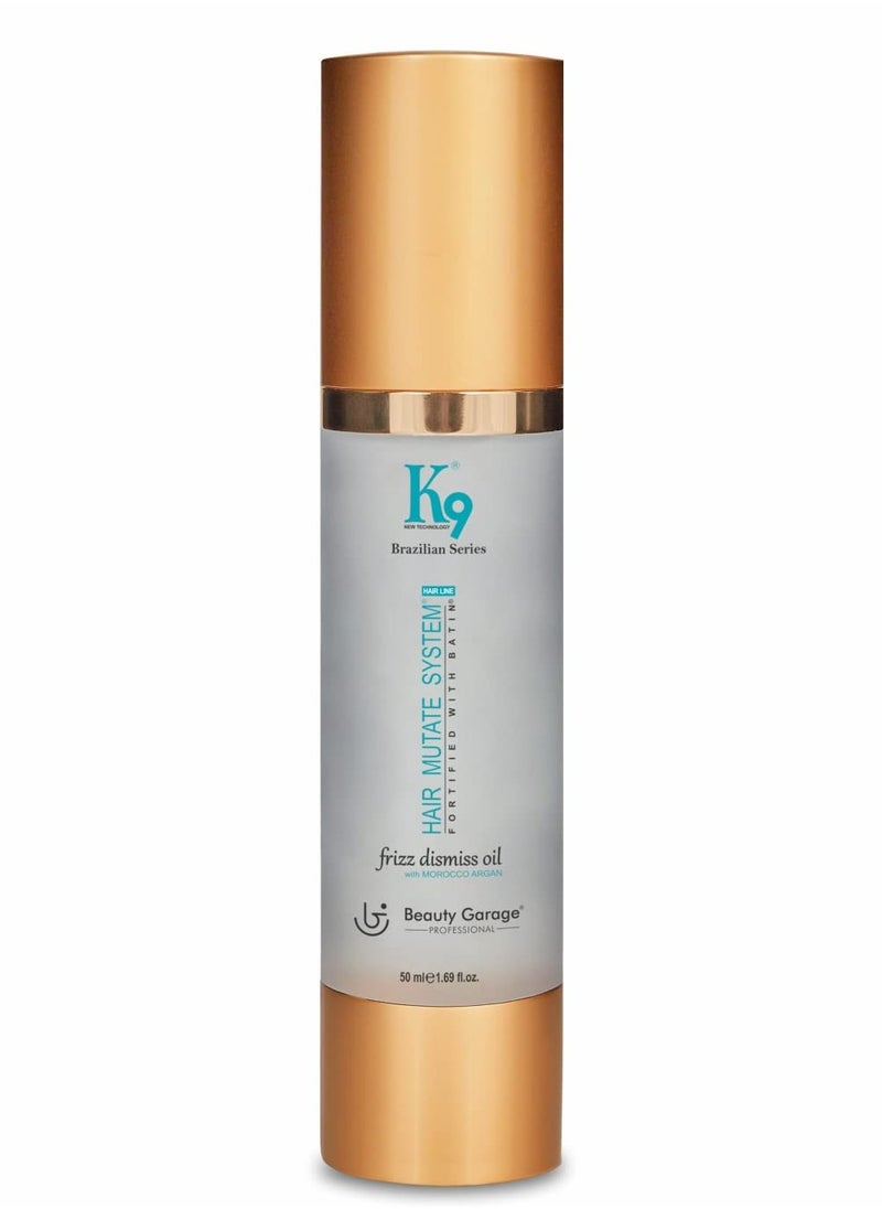 Beauty Garage - K9 Frizz Dismiss Hair Oil with Morocco Argan 50ml - Image 1