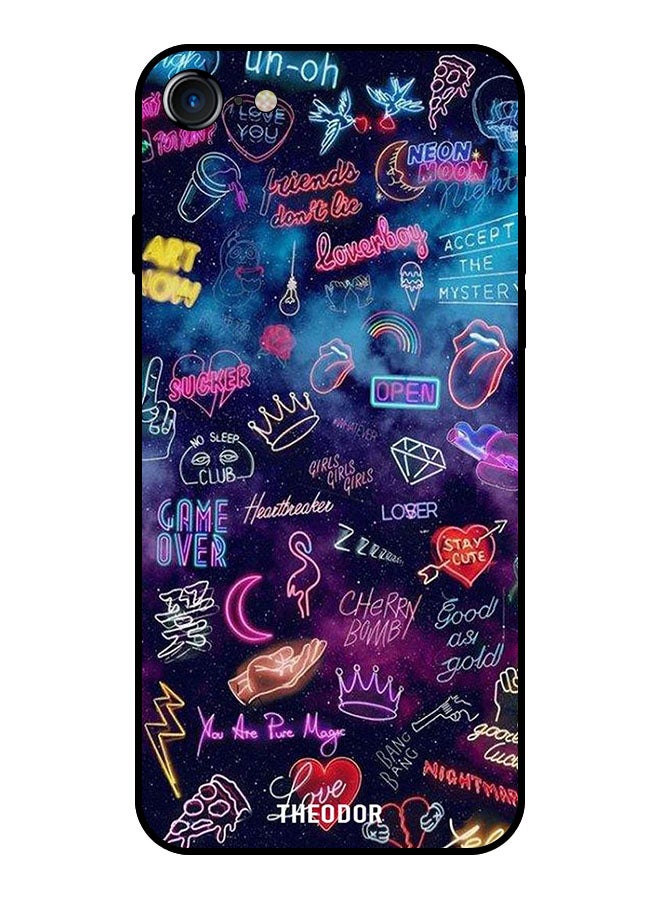 Theodor Protective Case Cover For Apple Iphone SE 2022 Lights Doodle - Image 1