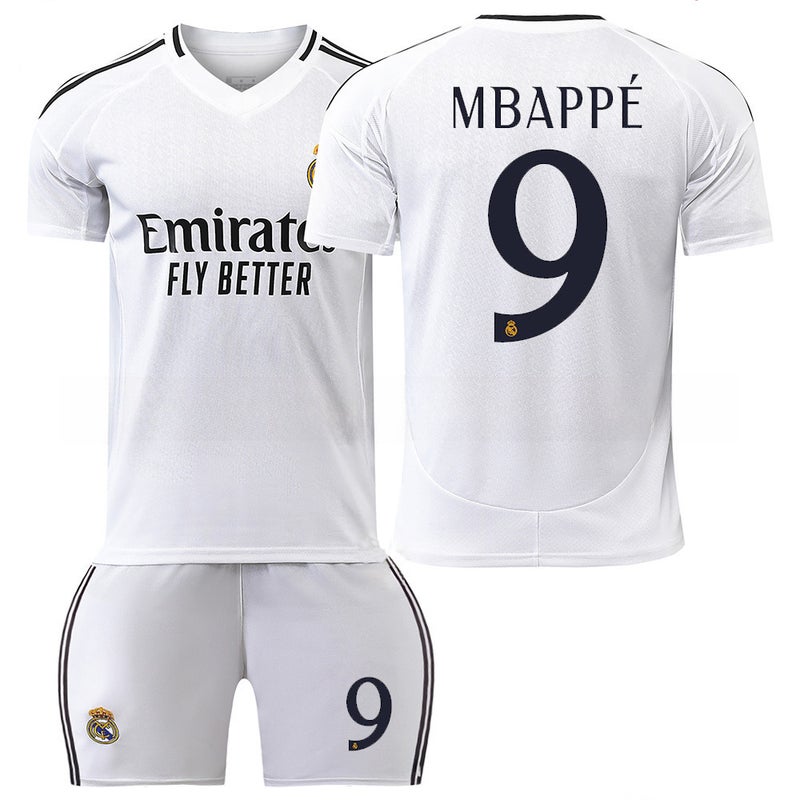Generic Real Madrid Kids Home Jersey Vinicius 24/25 9 Mbappe
