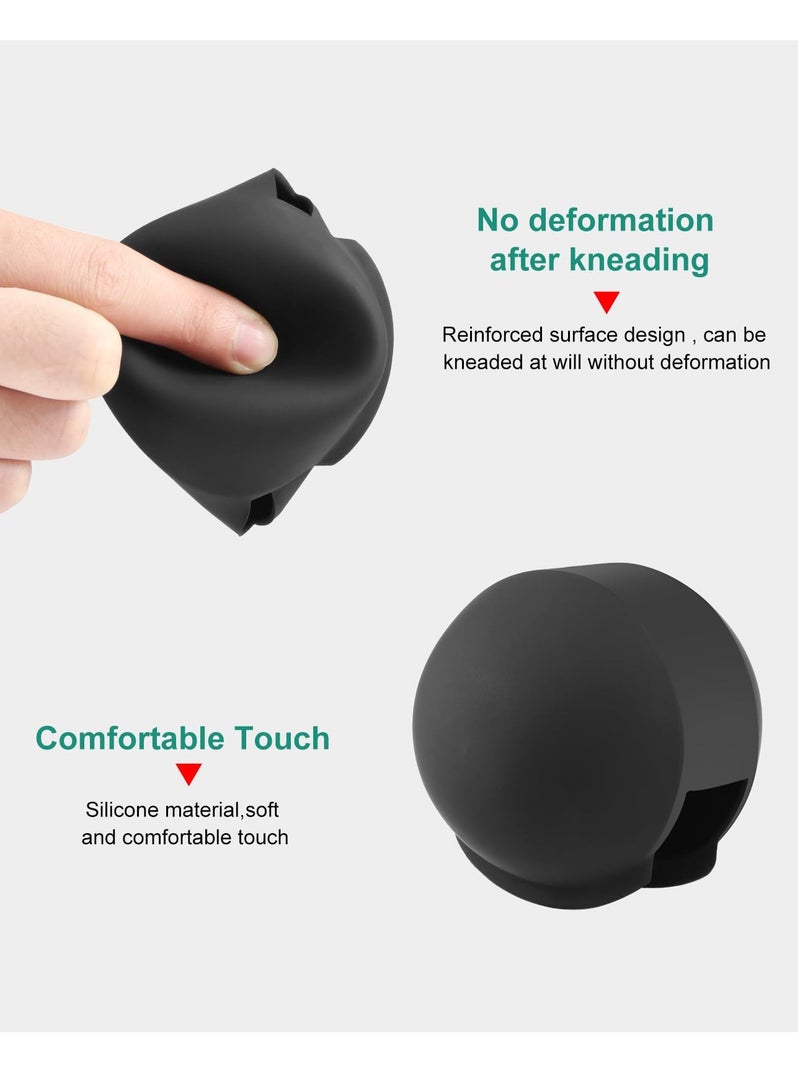 SYOSI Lens Cap Compatible with Insta360 X3 Camera, Invisible Dive Case Lens Guard Silicone Protective Cover Anti-Scratch Lens Protector Case Accessories (Black) - Image 4