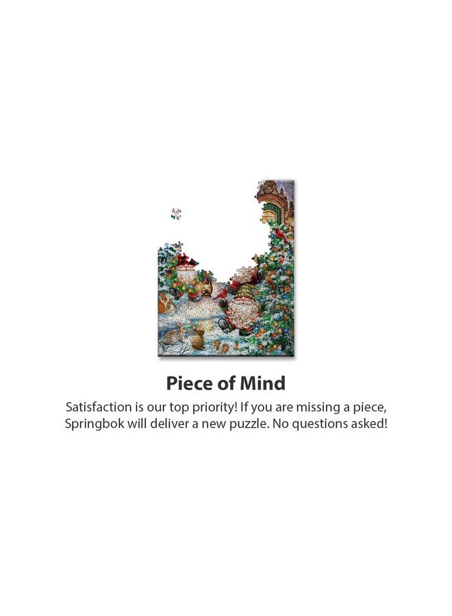 Springbok Gnome Village 500 Piece Holiday Jigsaw Puzzle- Made in The USA with Unique Precision fit Pieces for a Great Puzzling Experience - Image 3