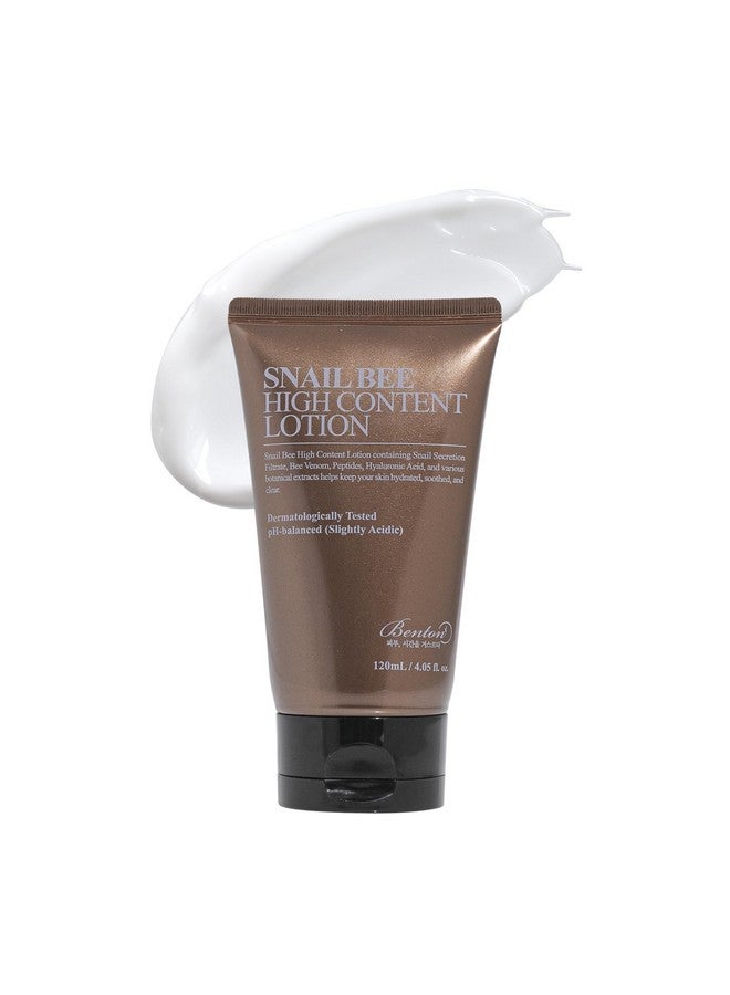 BENTON Snail Bee High Content Lotion 120Ml (4.05 Fl Oz.)Snail Mucin Moisturizer With Bee Venom Hydrating Korean Skin Care Facial Moisturizer For Dry Skin & Combination Skin - Image 1