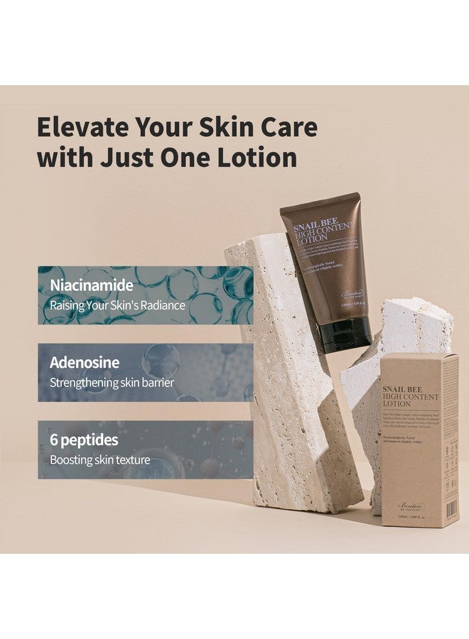 BENTON Snail Bee High Content Lotion 120Ml (4.05 Fl Oz.)Snail Mucin Moisturizer With Bee Venom Hydrating Korean Skin Care Facial Moisturizer For Dry Skin & Combination Skin - Image 4