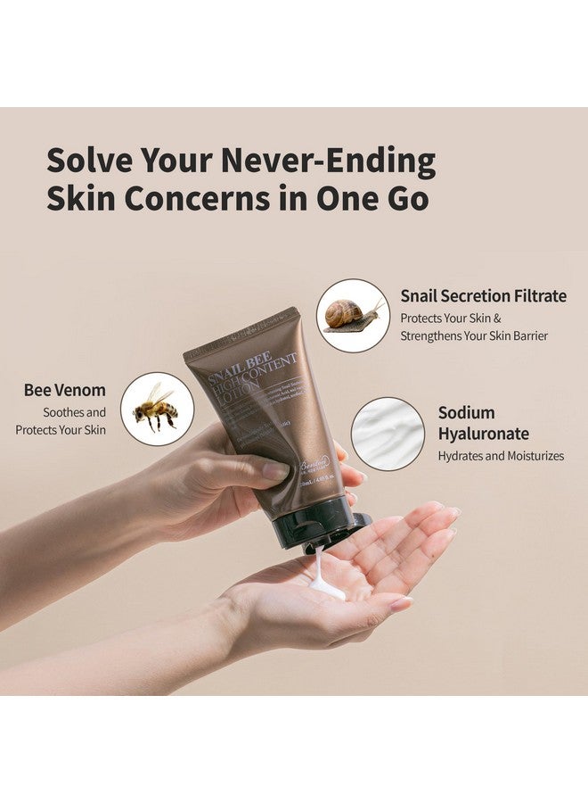 BENTON Snail Bee High Content Lotion 120Ml (4.05 Fl Oz.)Snail Mucin Moisturizer With Bee Venom Hydrating Korean Skin Care Facial Moisturizer For Dry Skin & Combination Skin - Image 3
