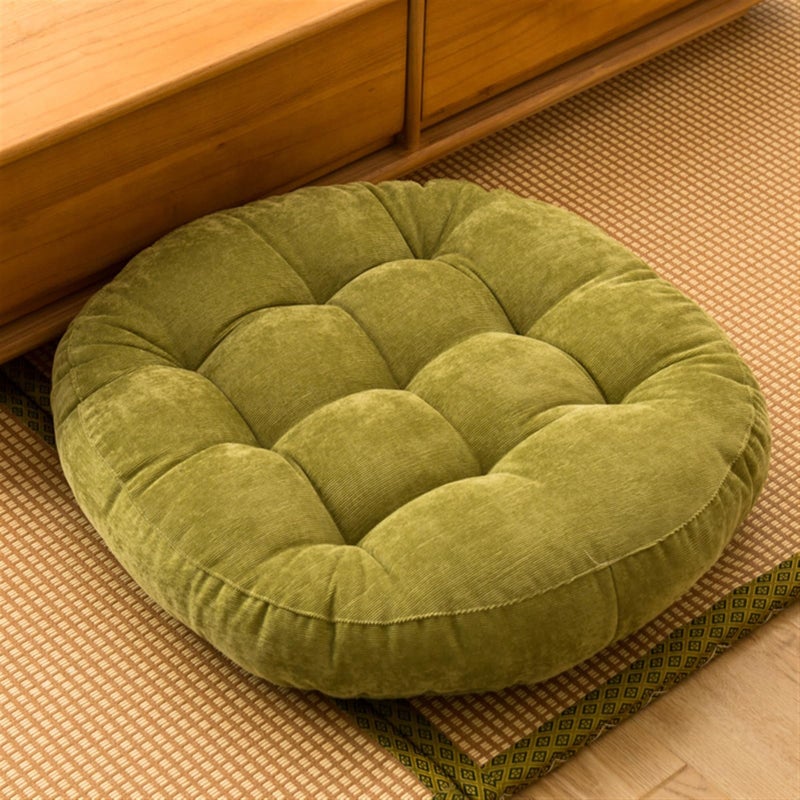 SK Studio Meditation Floor Pillow, Large Floor Cushions, Round Floor Cushion Seating for Adults Kids, Classroom Furniture Floor Pillow for Yoga Living Room, Green, 17" W x 17" L (Pack of 1) - Image 1