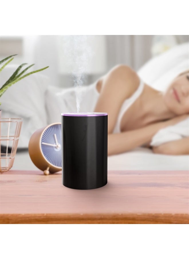 Essential Oil Diffusers, Waterless Diffuser, Battery Operated Diffuser, Aromatherapy Diffuser, 10ml Lavender Essential Oils, Black