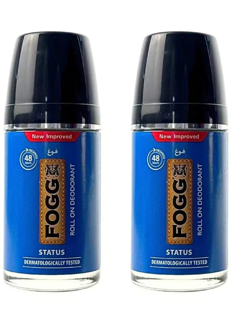 FOGG Status RollOn Deodorant For Men 50ml 2pcs