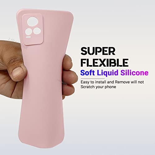 LIRAMARK Silicone Soft Back Cover Case for Vivo V20 / V21E / Y73 (Silicone Pink) - Image 5