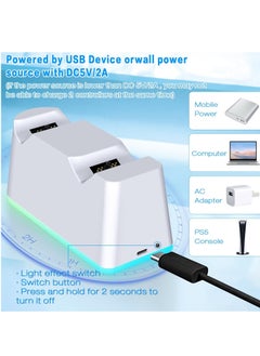 Necomi PS5 Charging Station, Fast Charge PS5 Charger Dock  - Image 3