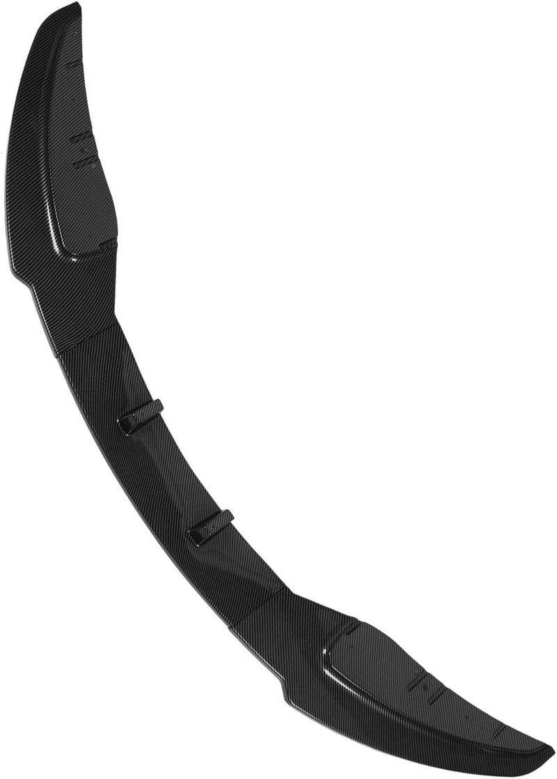 Front Bumper Spoiler, Aggressive Style High Strength ABS Bumper Splitter, Lip Kit with Easy Installation for 1 Series E88 LCI Standard Edition 2008 to 2011 (Carbon Fiber Style) - Image 2