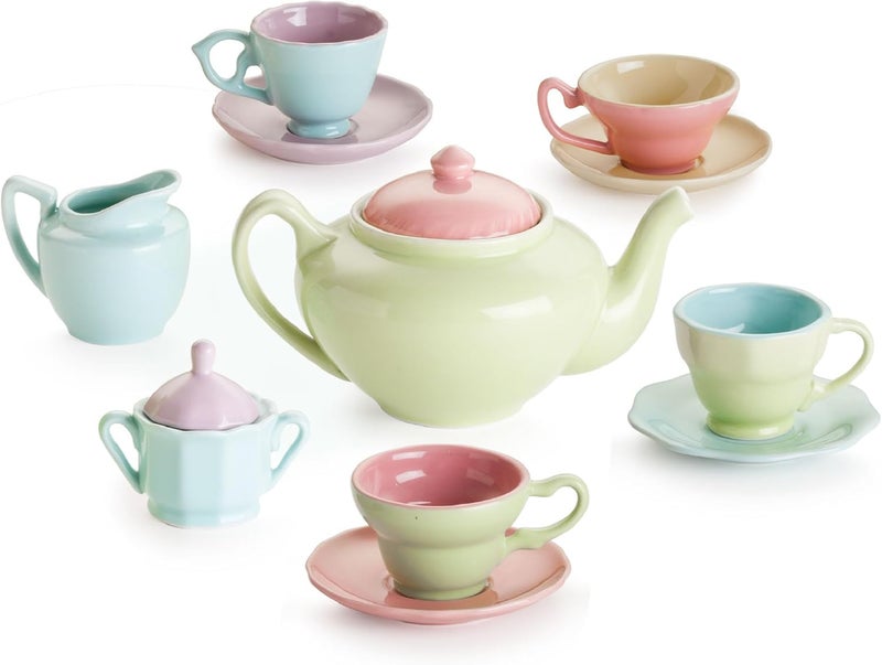 Rosanna Tea For Me, Too Children's Tea Set - Service for 4 in Bright Colors - Image 1