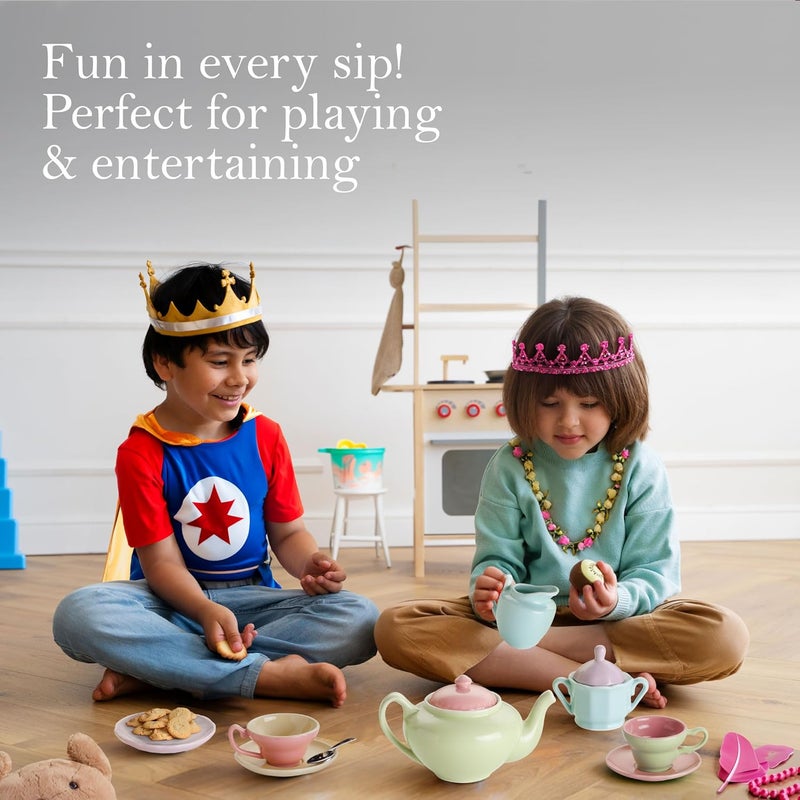 Rosanna Tea For Me, Too Children's Tea Set - Service for 4 in Bright Colors - Image 3