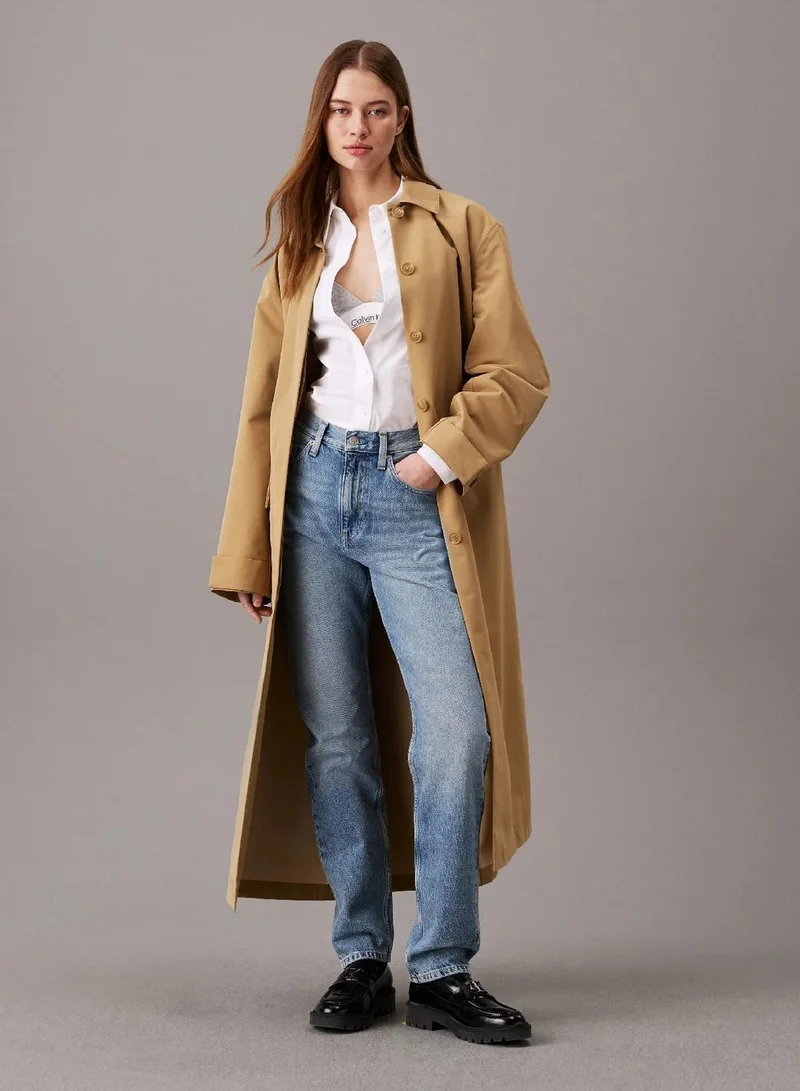 Calvin Klein Denim Light Authentic Slim Straight Jeans for Women | Best Price UAE