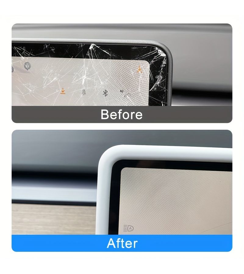 Silicone Protective Cover Set For Tesla Model Y 3 Pink - Image 3