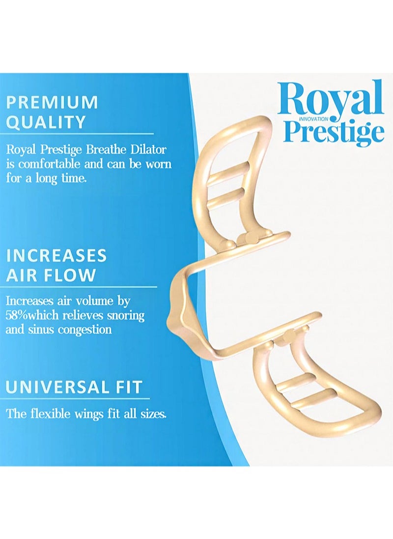 Royal Prestige - مساعد التنفس الرياضي داخل الأنف، مساعد التنفس داخل الأنف مع حقيبة تخزين، محلول طبيعي للشخير، مناسب للتمرين - Image 1