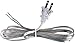 Creative Hobbies Clear Silver Lamp Cord, 8 Foot Long, Replacement Lamp Cord Lamp Repair Part, 18/2 SPT-1 Wire, UL - Image 2