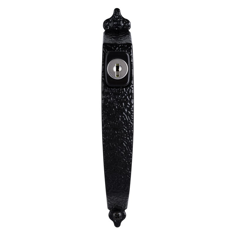 Wright Products - Keyed Colonial Push Button Door Latch for Screen and Storm Doors, Black, 1 Unit - Image 1