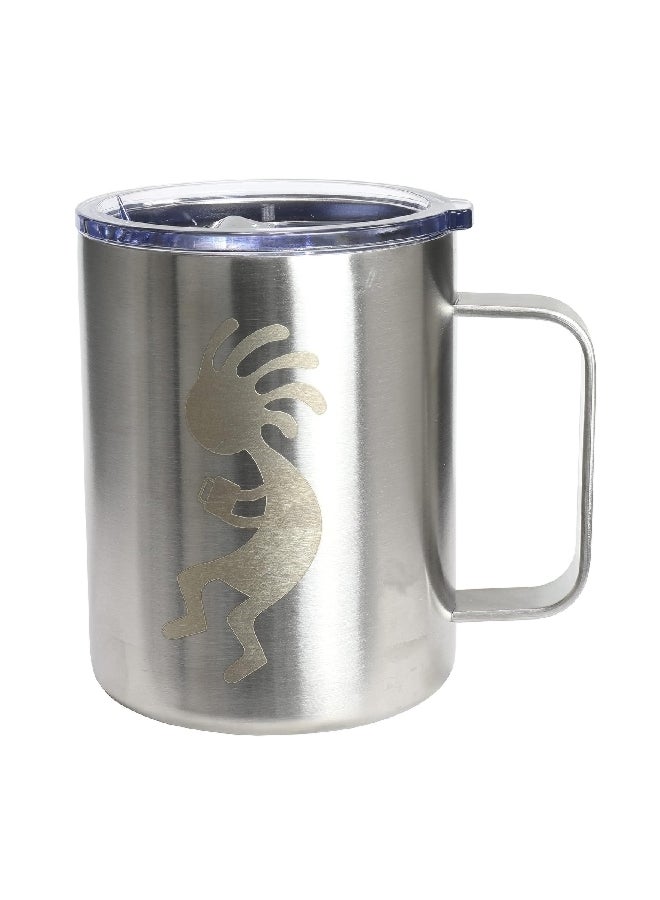 اكوابيلي 90139 أكوابيلي سي ام 12 كوب قهوة بفراغ عازل للحرارة بمقبض فضي 350 مل - Image 1