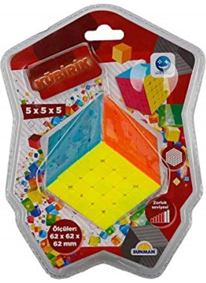 ص نمان S00000321 Cubic 5 Cube Rubik Magic Cube Patience Cube 5X5X5