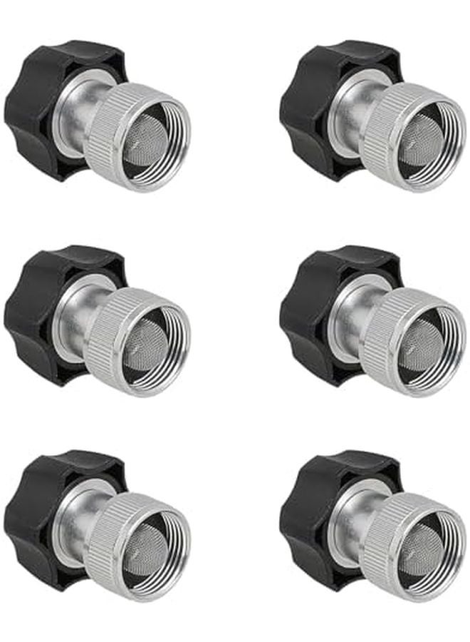 6 Pcs Aluminum Quick Connector 3 4 Inch Garden Hose Adapter For Electric Pressure Washer - Image 1